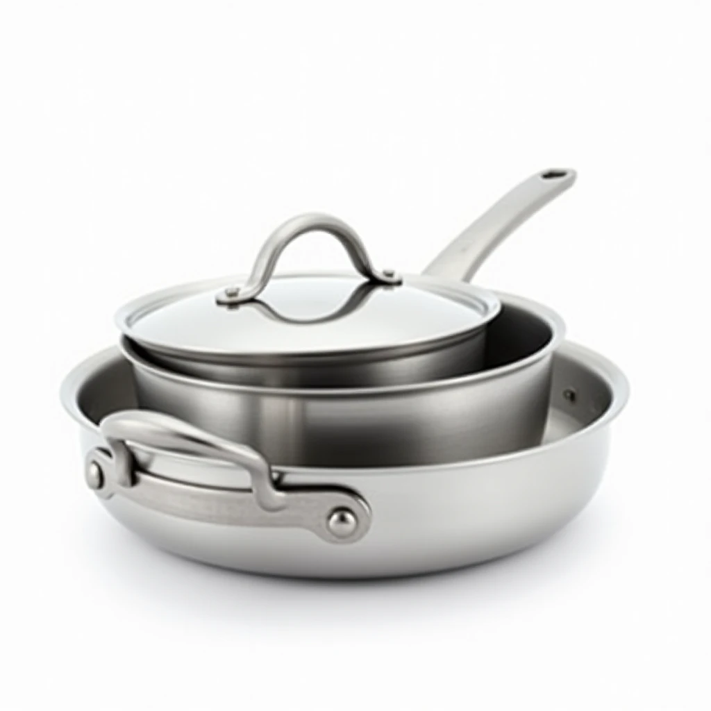 Kochgeschirr Set aus Edelstahl
