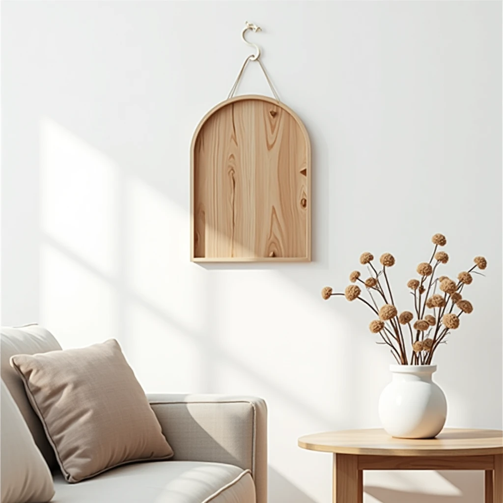 Moderne Wanddekoration aus Holz