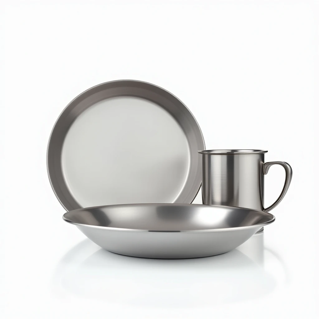 Edelstahl Geschirr Set