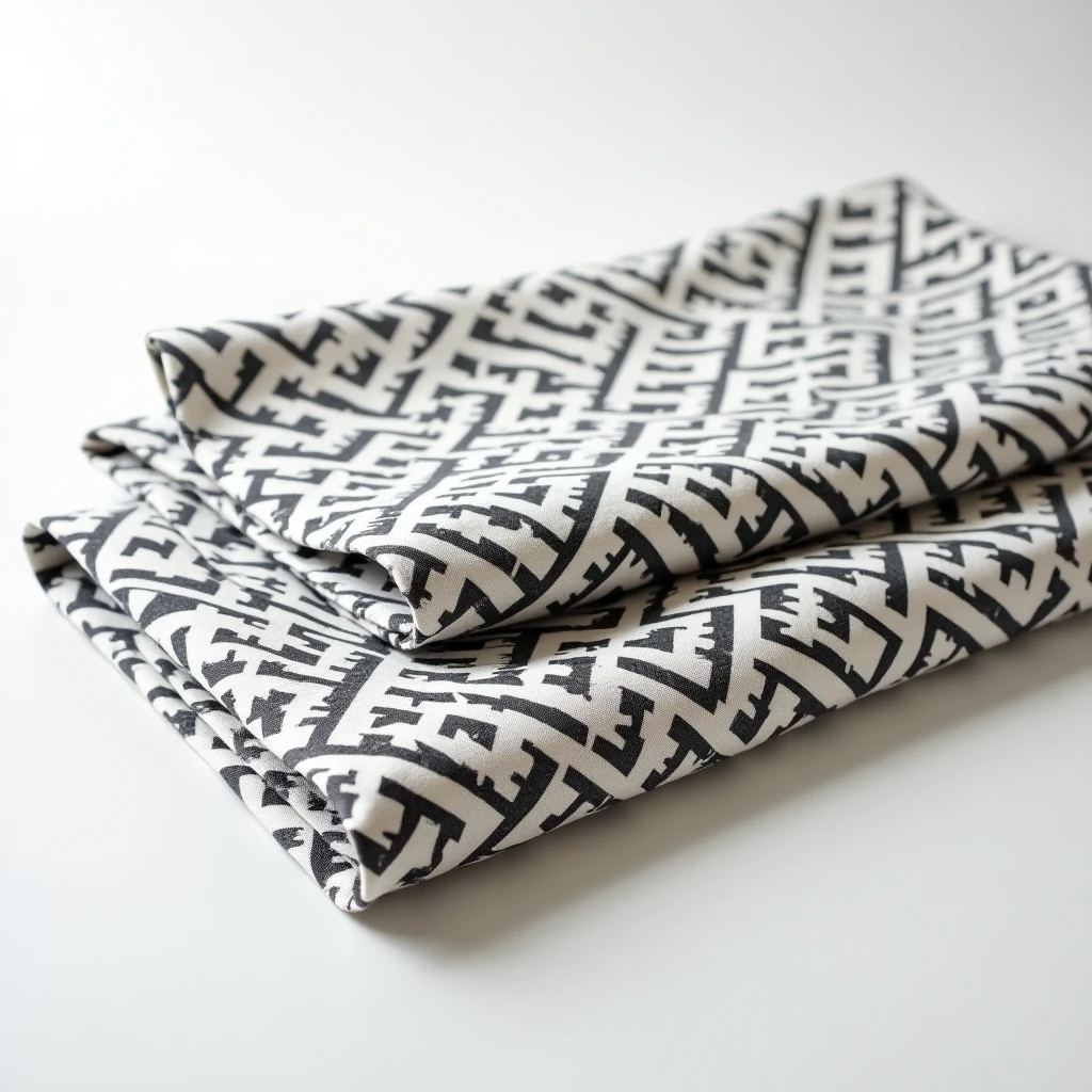 Premium Baumwollgewebe mit geometrischem Muster